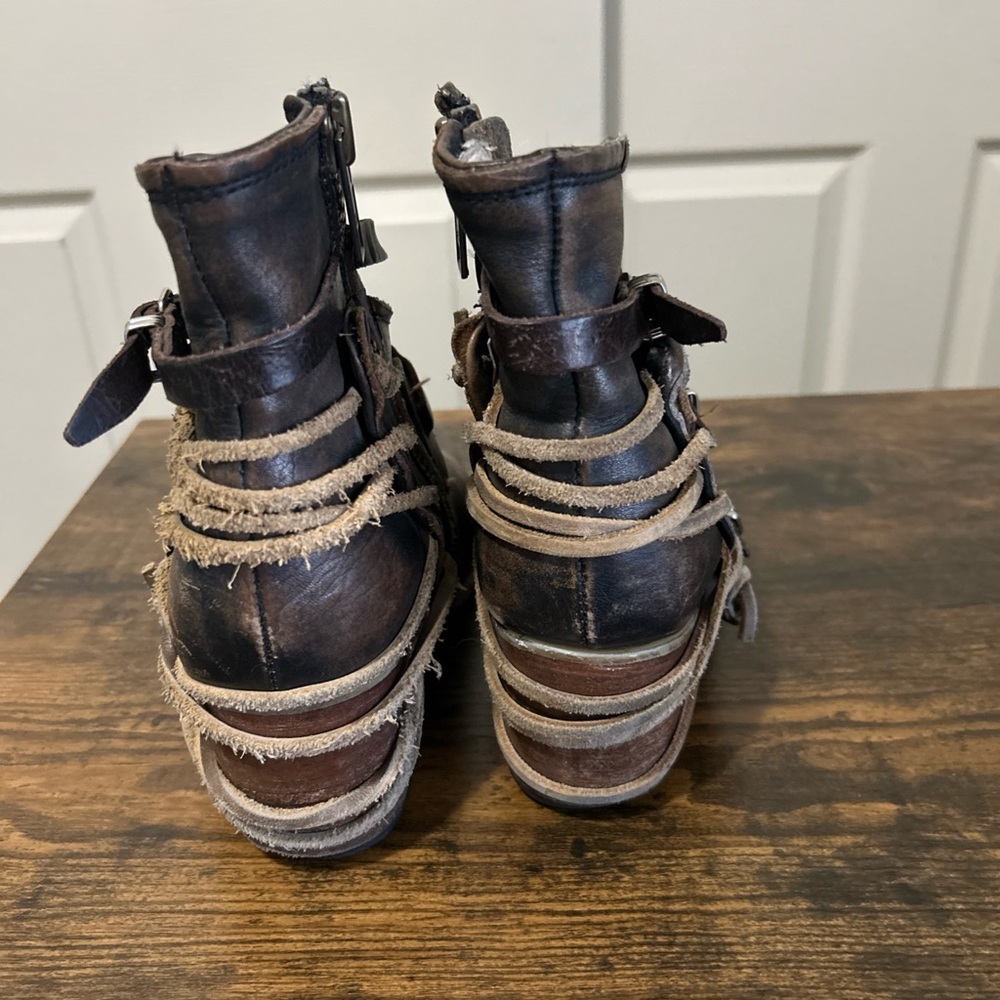 Freebird Crue Leather booties Grey Size 9 - Picture 4 of 10